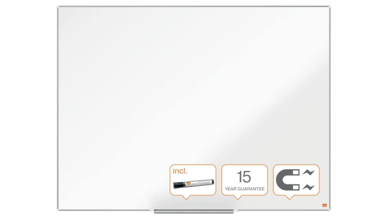 Whiteboard Nobo Impression Pro 90x120cm staal