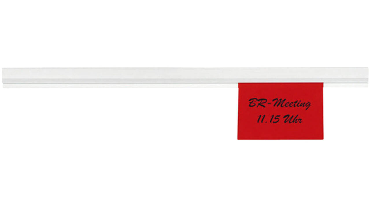 Wandlijst MAUL Express papierrail 50cm zelfklevend wit