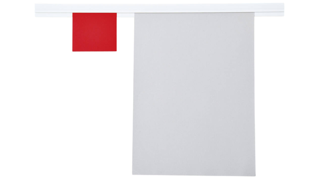 Wandlijst MAUL Express papierrail 50cm zelfklevend wit