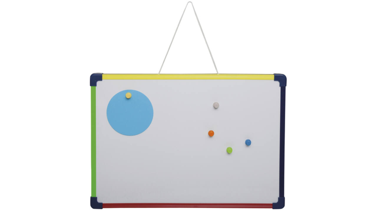 Whiteboard MAUL 24x35cm 2-zijdig beschrijf- wisbaar magnetisch staal