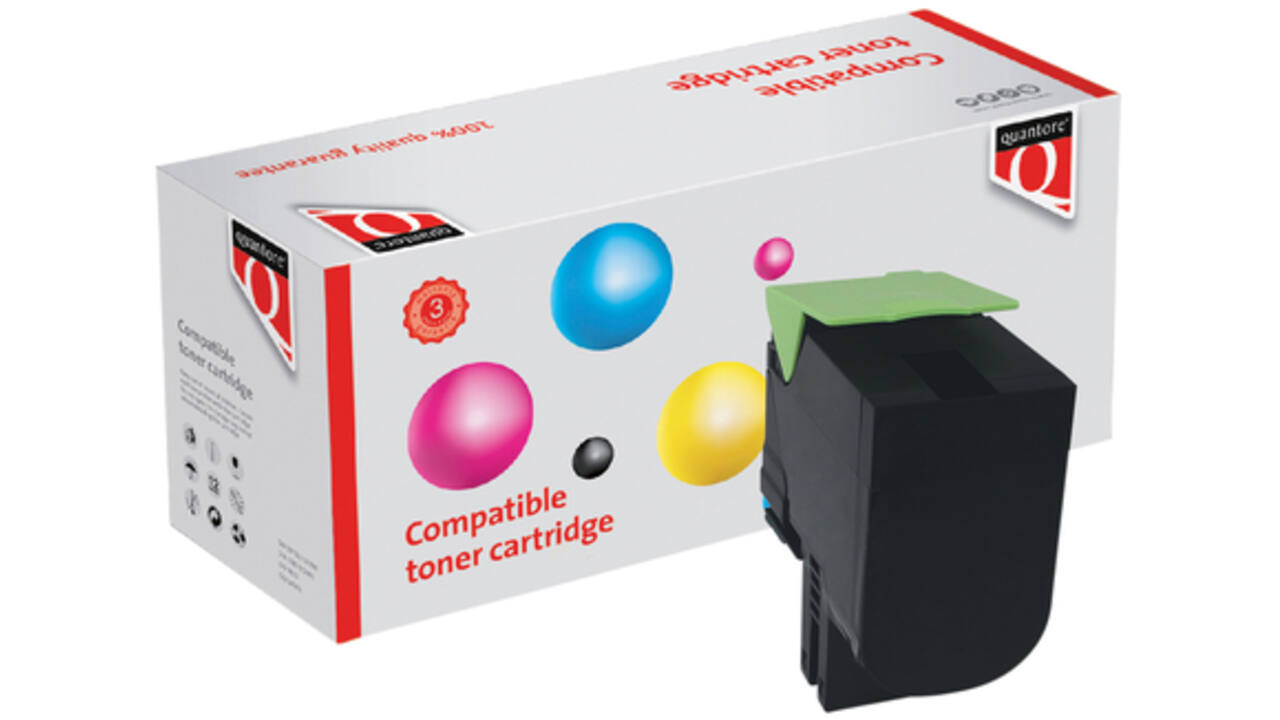 Tonercartridge Quantore alternatief tbv Lexmark 80C2XK0 zwart