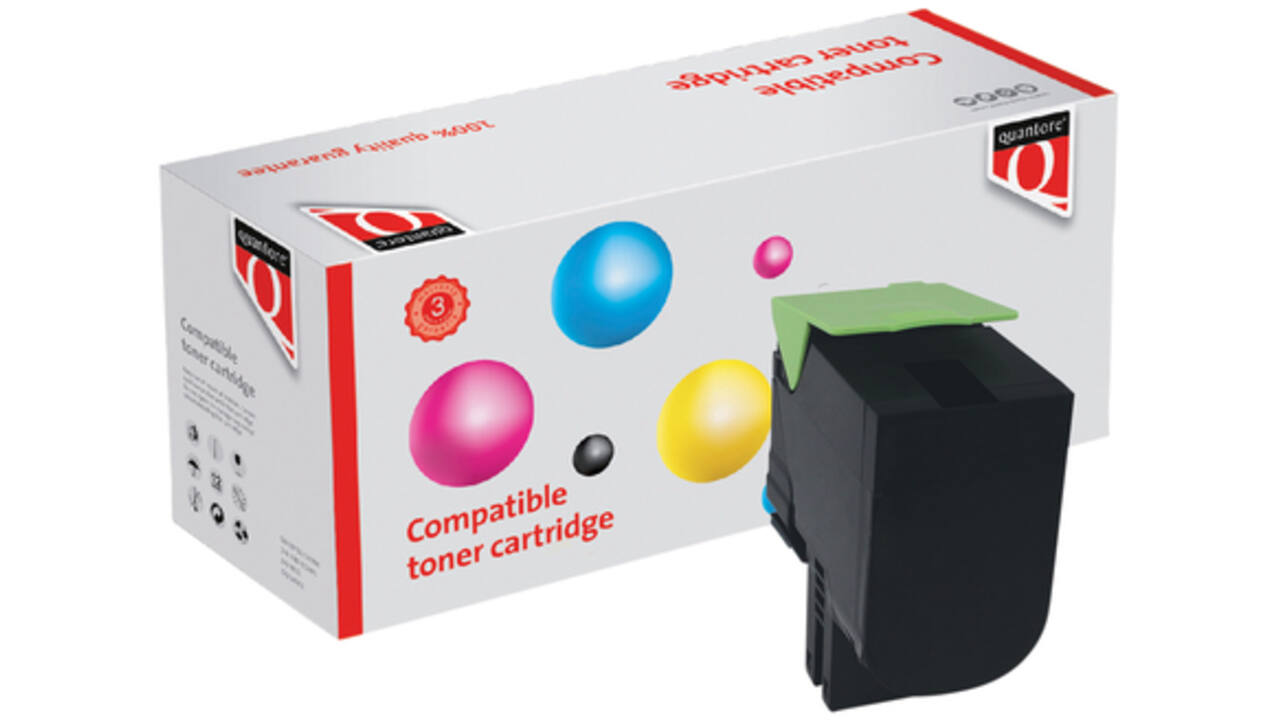 Tonercartridge Quantore alternatief tbv Lexmark 80C2HK0 zwart
