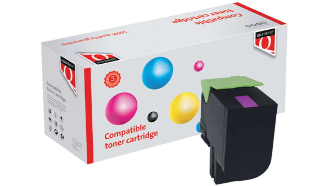 Tonercartridge Quantore alternatief tbv Lexmark 80C2HM0 rood