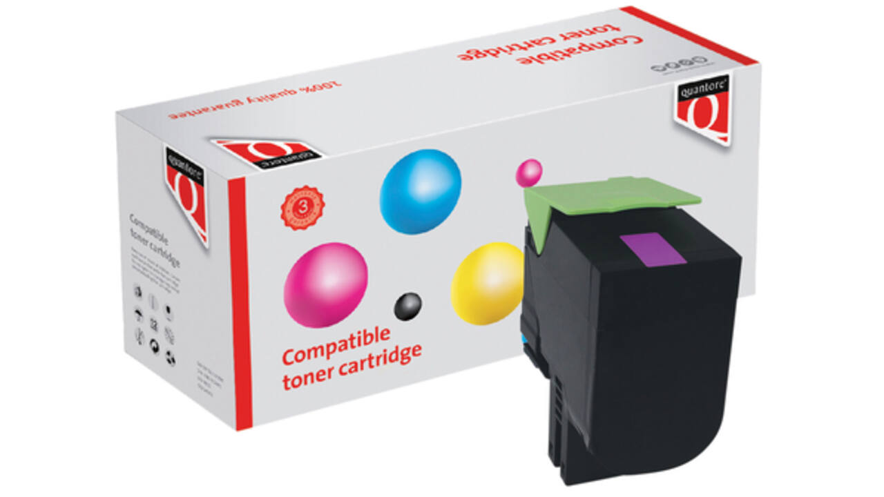 Tonercartridge Quantore alternatief tbv Lexmark 80C2SM0 rood