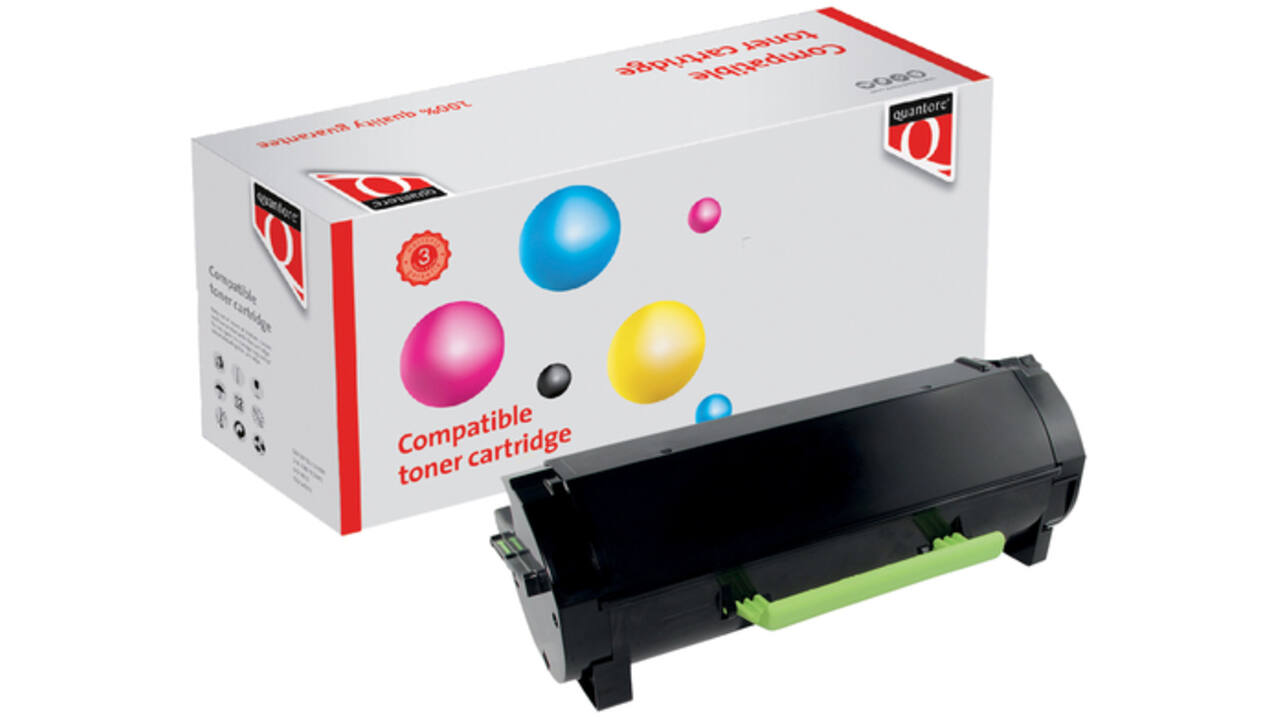 Tonercartridge Quantore alternatief tbv Lexmark 24B6213 zwart