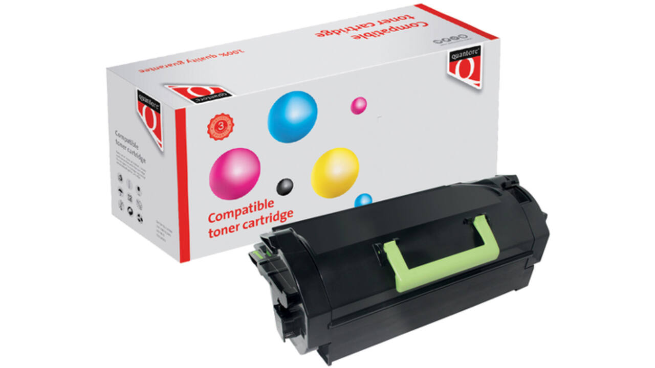 Tonercartridge Quantore alternatief tbv Lexmark 62D2000 zwart