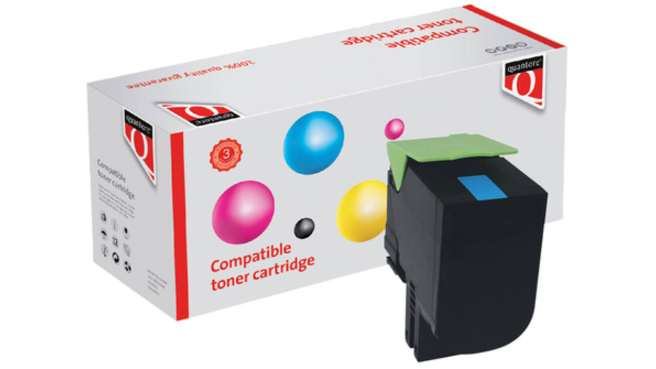 Tonercartridge Quantore alternatief tbv Lexmark 80C2XC0 blauw