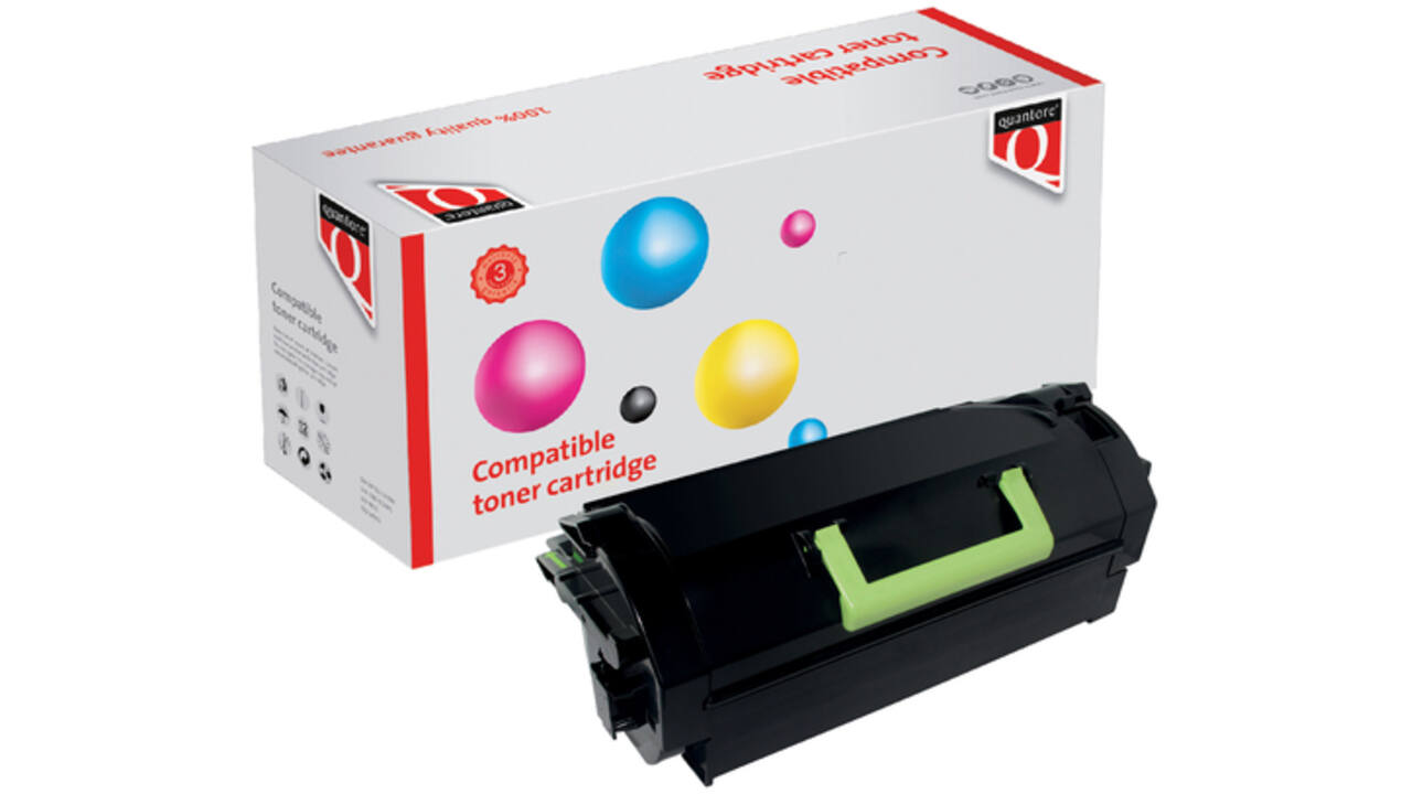 Tonercartridge Quantore alternatief tbv Lexmark 62D2H00 zwart