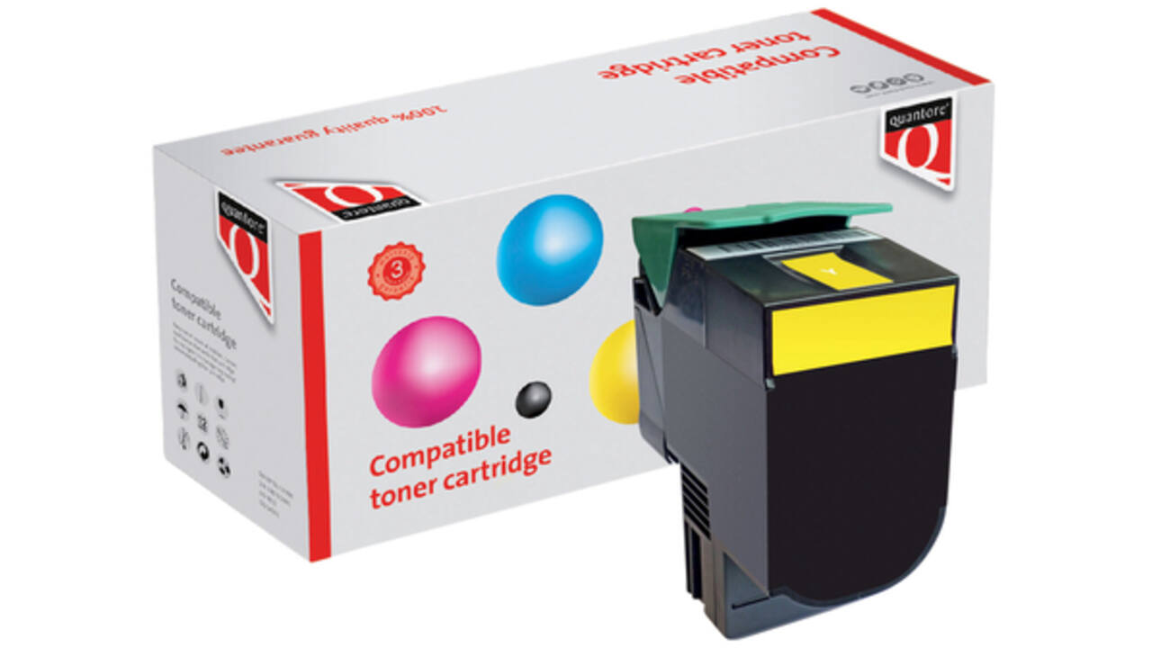 Tonercartridge Quantore alternatief tbv Lexmark C544X2YG geel