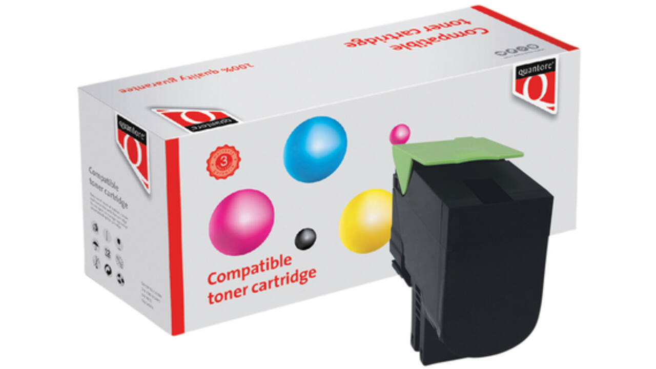 Tonercartridge Quantore alternatief tbv Lexmark 70C0X10 zwart