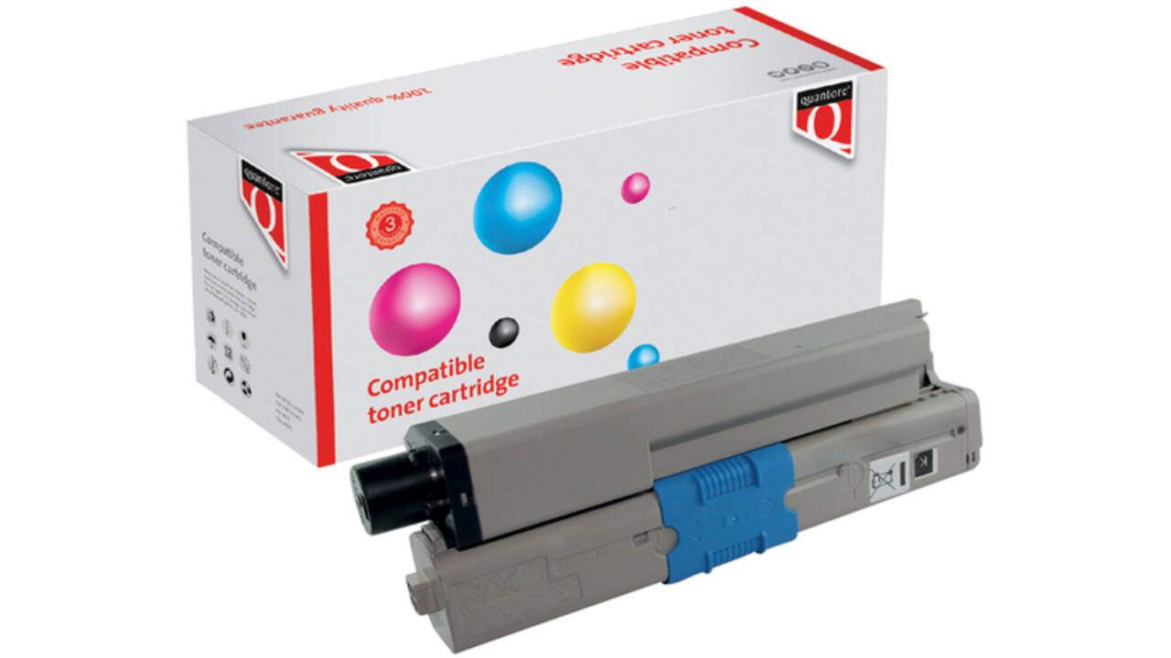 Toner Quantore alternatief tbv Oki 46471104 zwart
