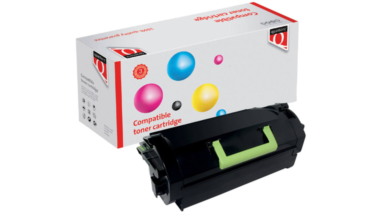 Tonercartridge Quantore alternatief tbv Lexmark 24B6015 zwart