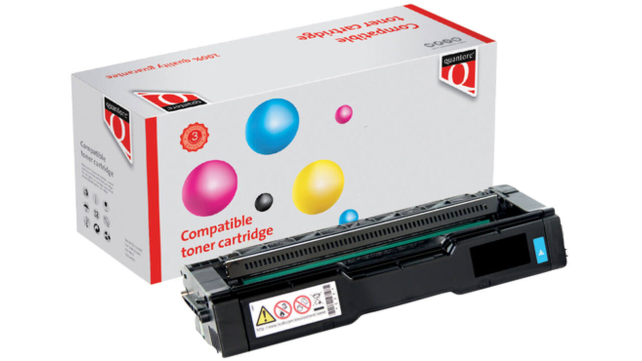 Toner Quantore alternatief tbv Ricoh 406480 blauw