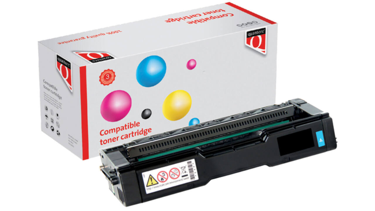 Toner Quantore alternatief tbv Ricoh 407900 blauw