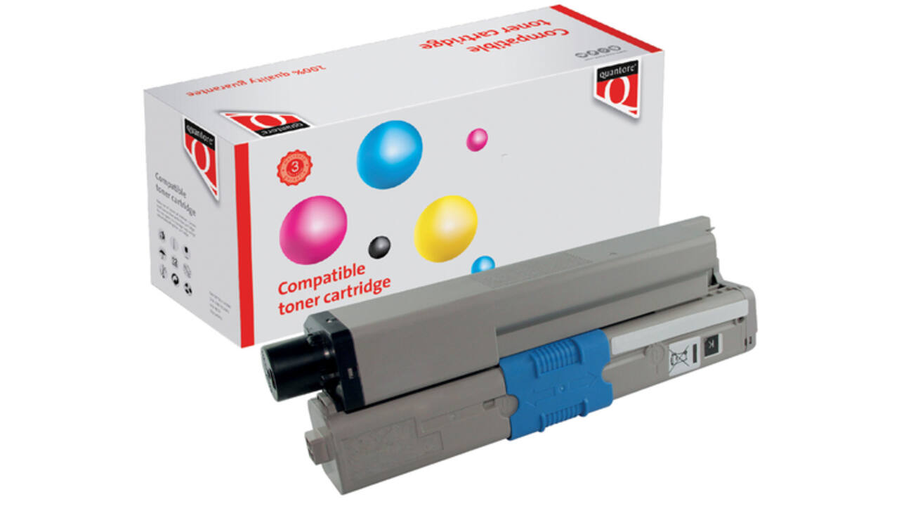 Tonercartridge Quantore alternatief tbv Oki 46507616 zwart