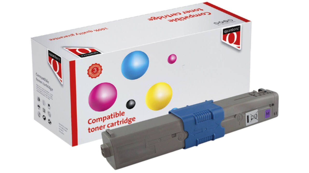 Toner Quantore alternatief tbv Oki 46471102 rood