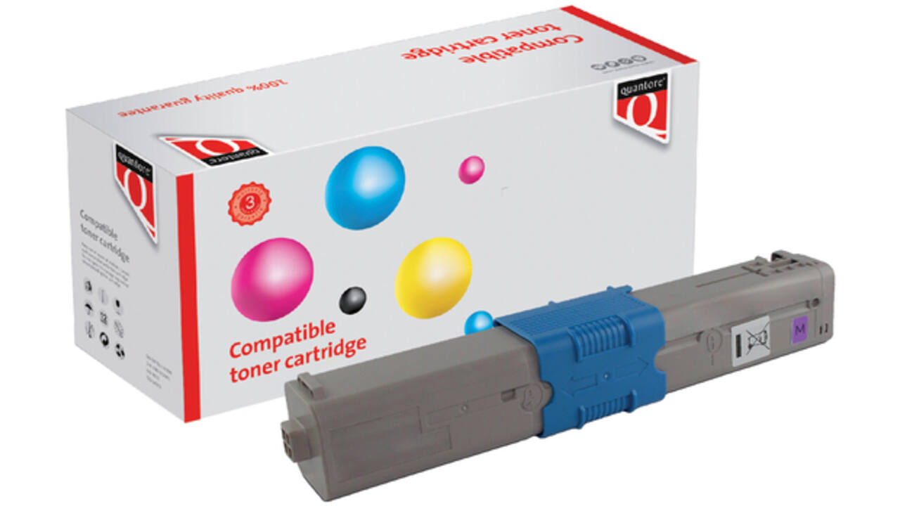 Toner Quantore alternatief tbv Oki 46490606 rood