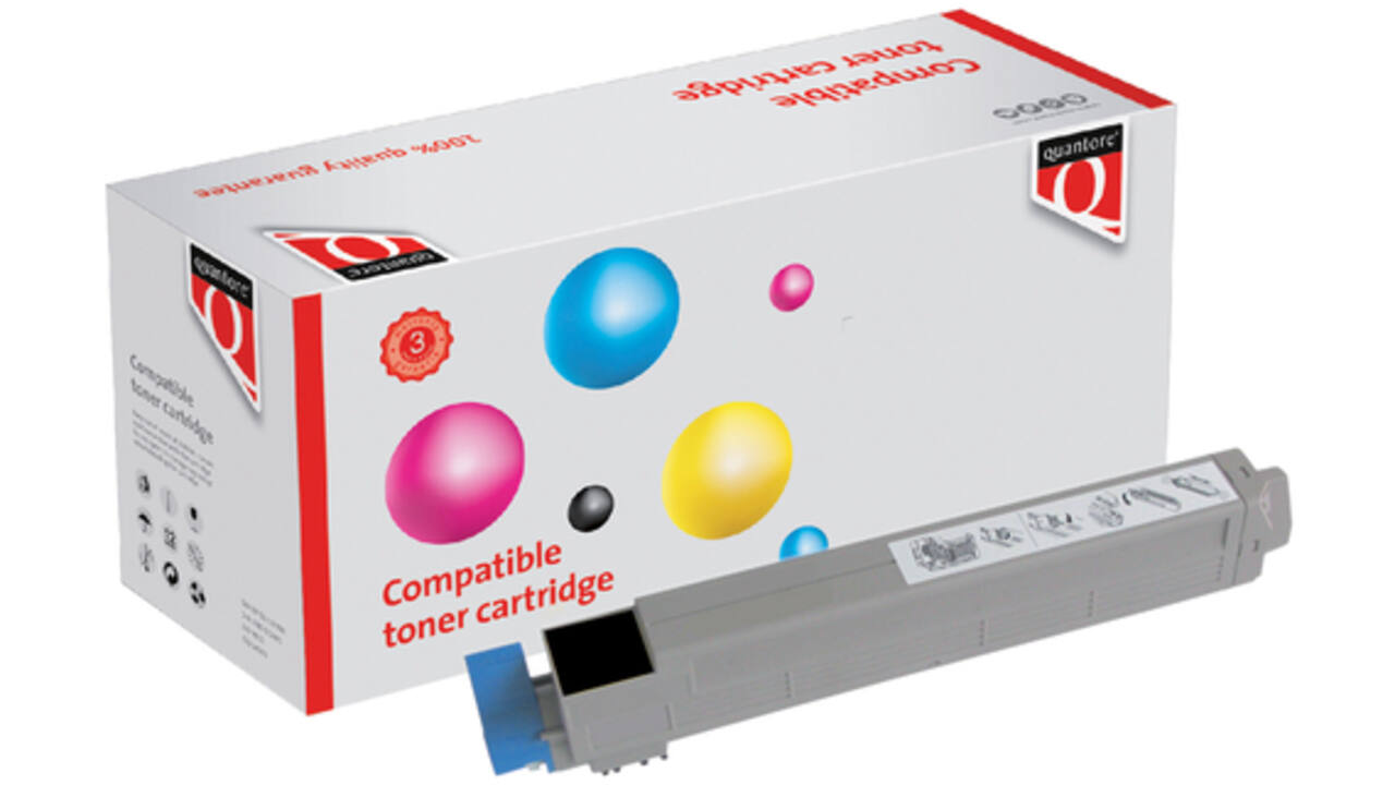 Tonercartridge Quantore Oki 44643004 zwart
