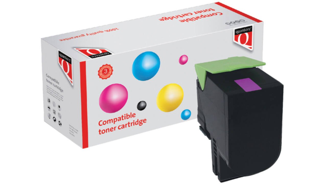 Tonercartridge Quantore alternatief tbv Lexmark 24B6009 rood