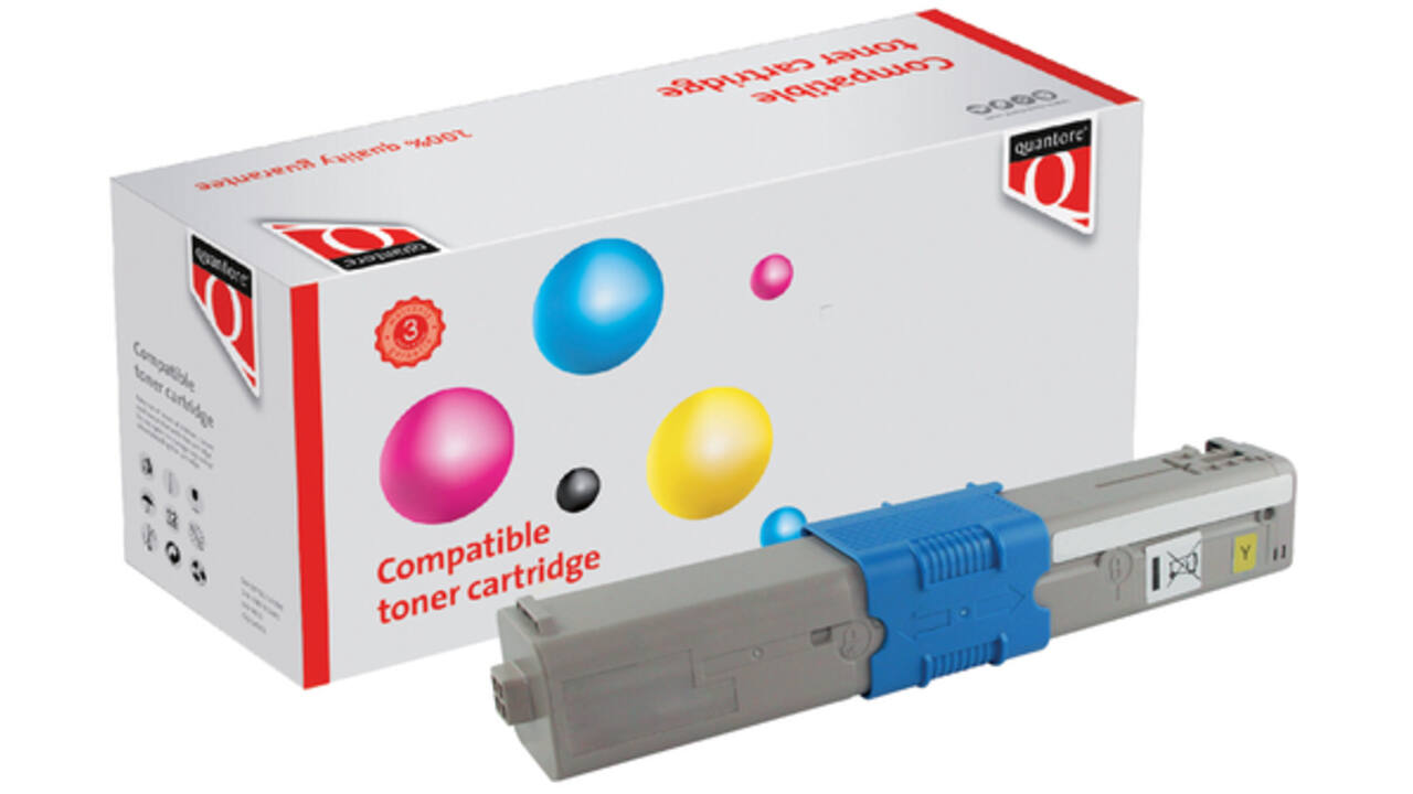 Toner Quantore alternatief tbv Oki 44973509 geel