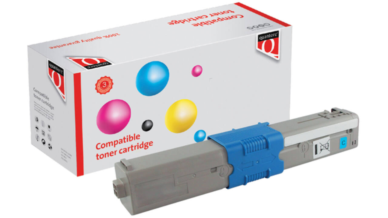 Toner Quantore alternatief tbv Oki 44973511 blauw