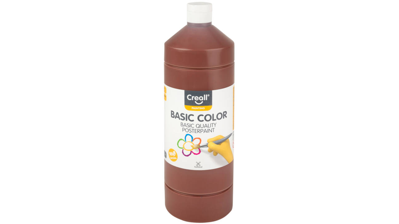 Plakkaatverf Creall basic donkerbruin 1000ml