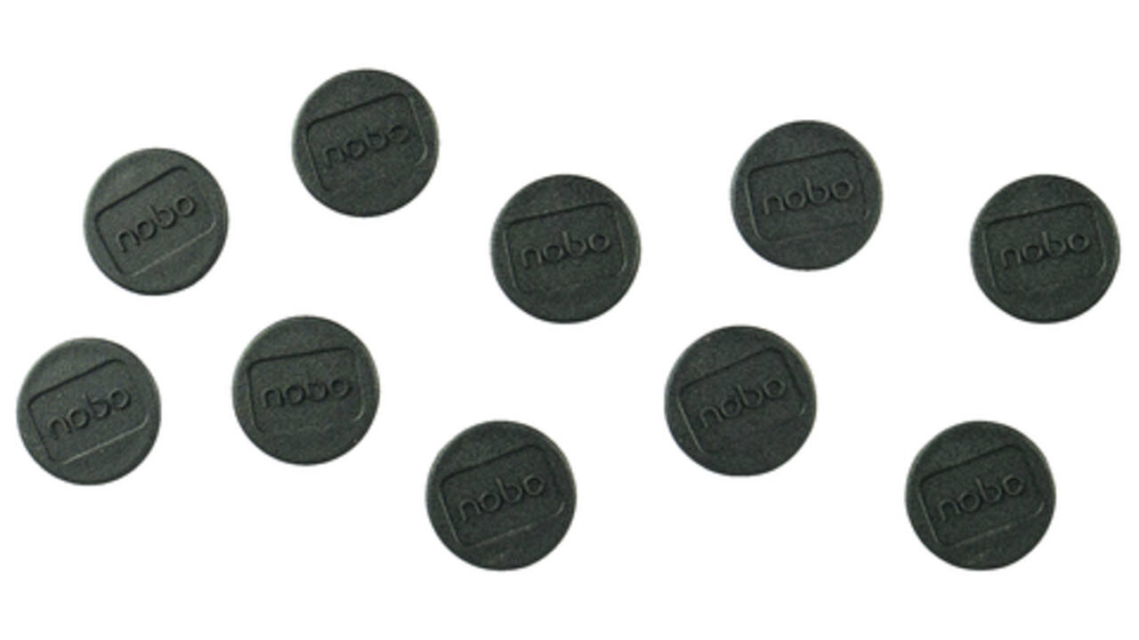 Magneet Nobo 13mm 100gr zwart 10stuks