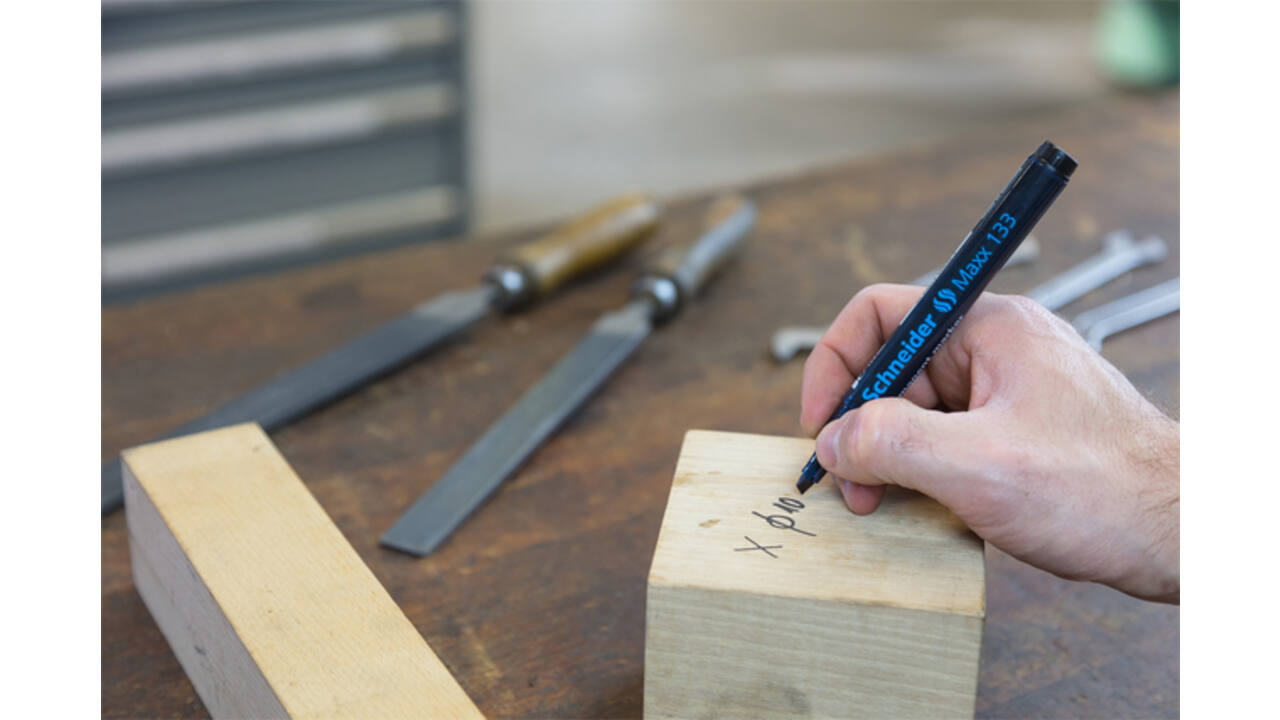 Viltstift Schneider Maxx 133 beitel 1-4mm zwart