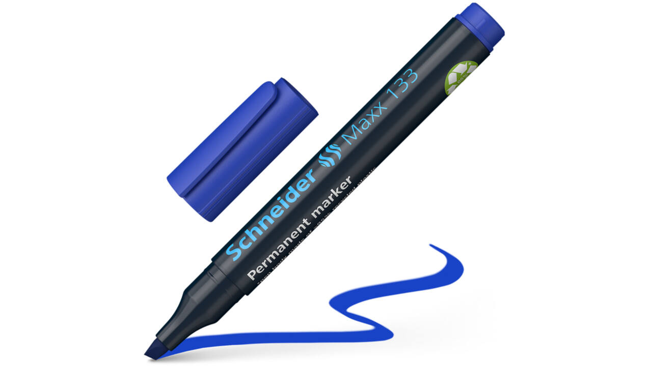 Viltstift Schneider Maxx 133 beitel 1-4mm blauw