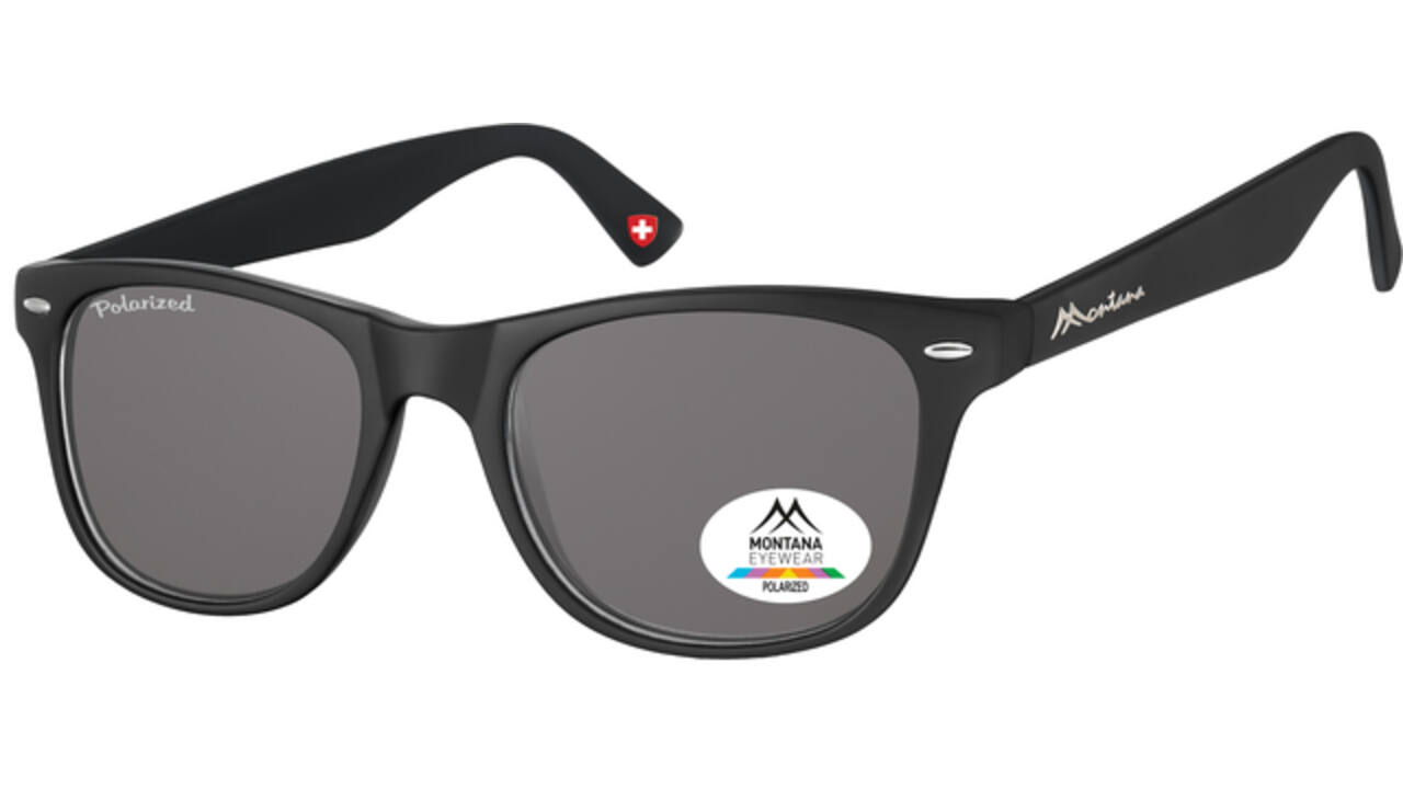 Zonnebril Montana Havanna met smoke gepolariseerd glas zwart