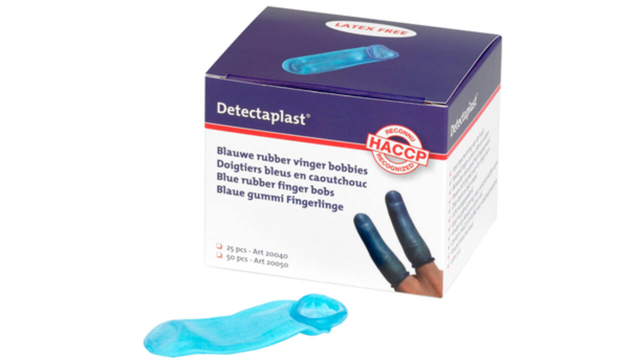 Vingerling Detectaplast blauw