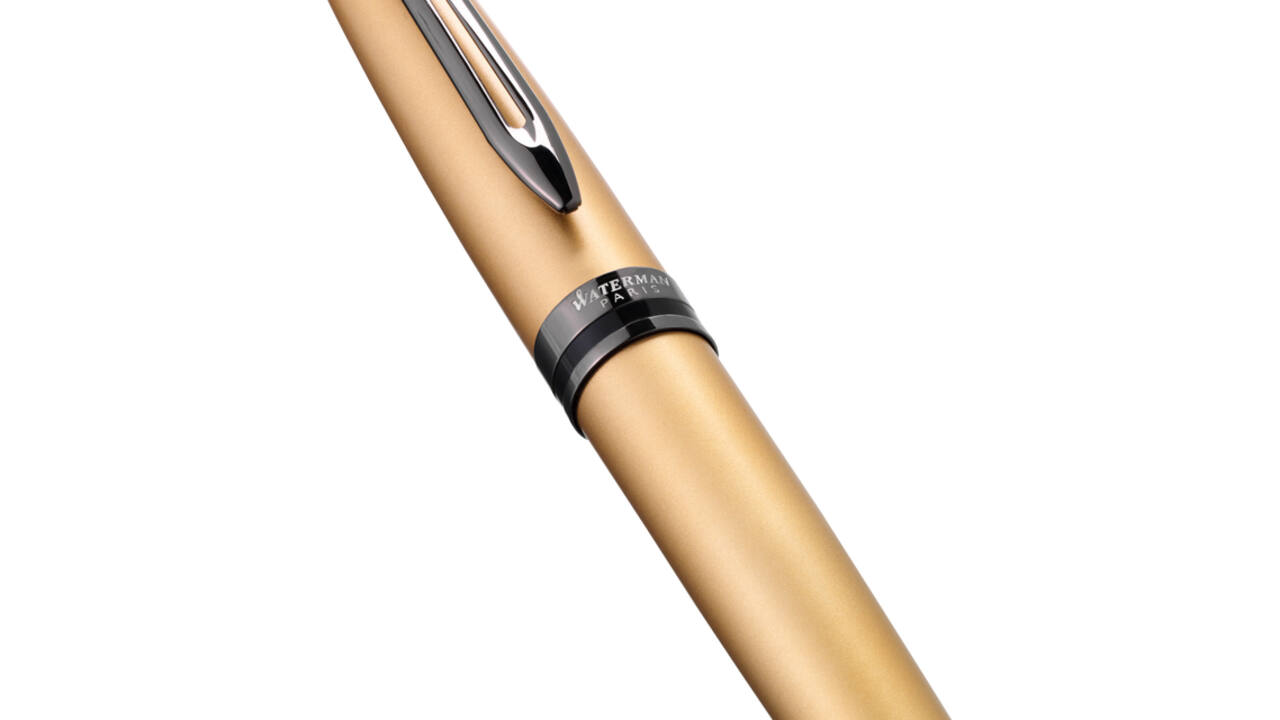 Vulpen Waterman Expert metallic gold lacquer RT fijn