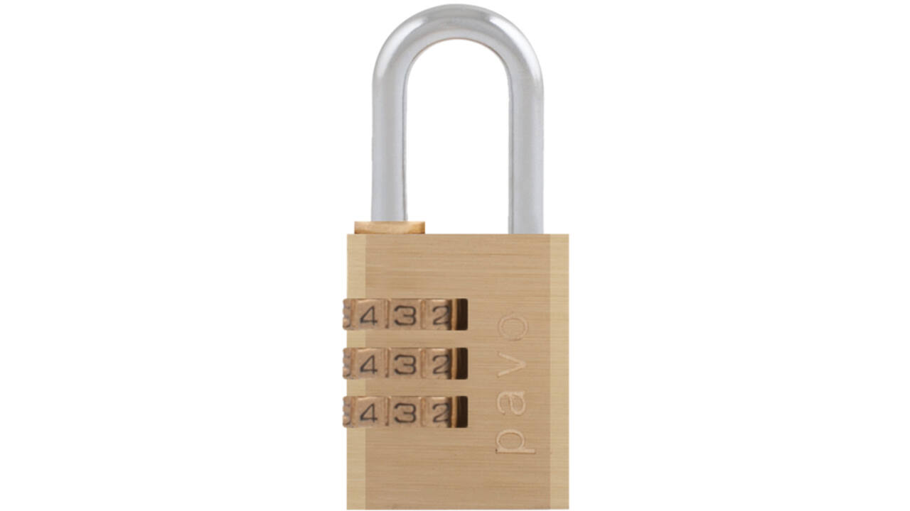 Hangslot Pavo met cijferslot 41x28x12mm