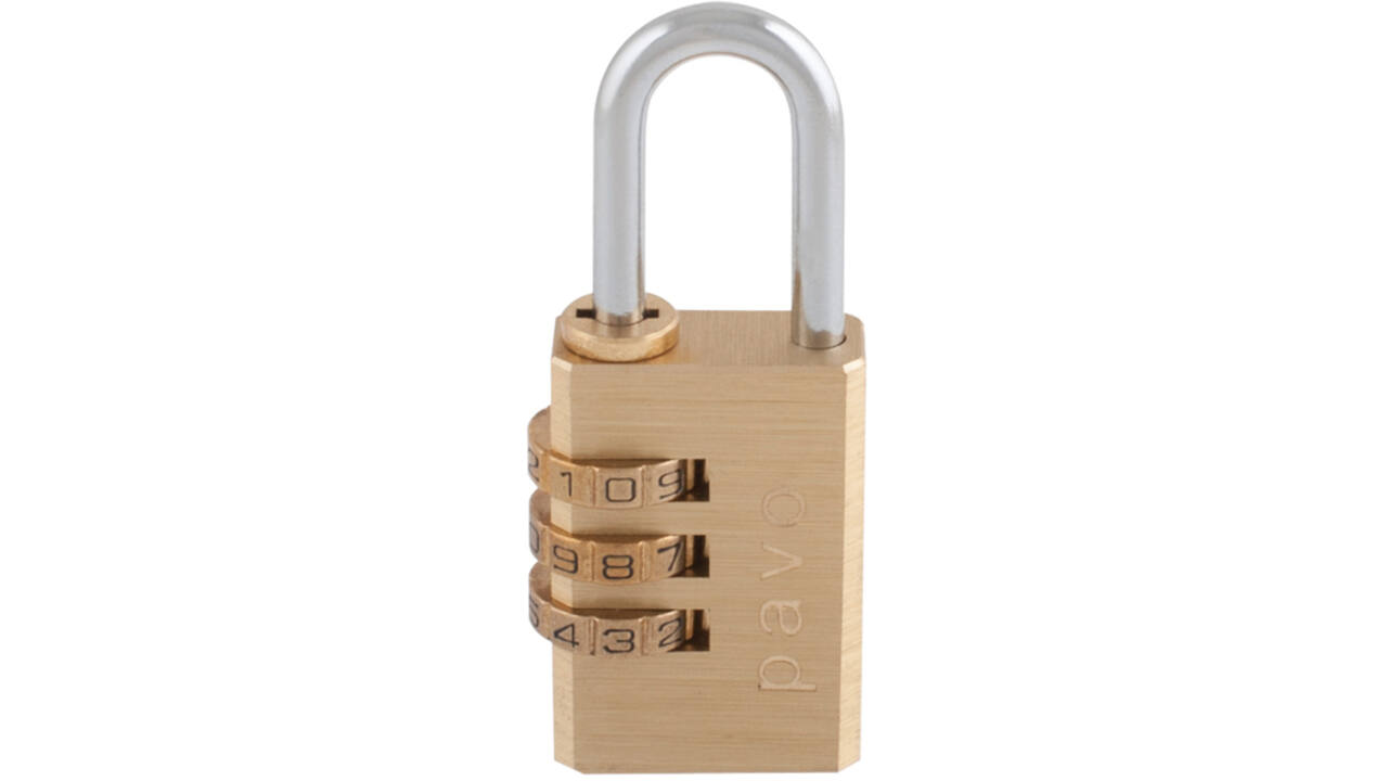 Hangslot Pavo met cijferslot 41x28x12mm