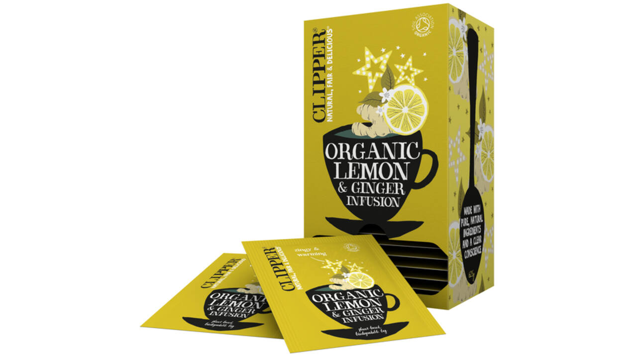 Thee Clipper infusion lemon and ginger bio 25 zakjes