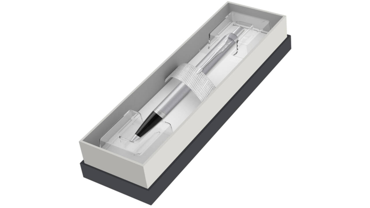 Balpen Parker IM stainless steel CT M blister à 1 stuk