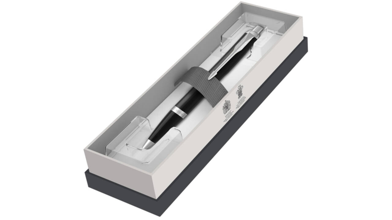 Balpen Parker IM matt black CT M blister à 1 stuk