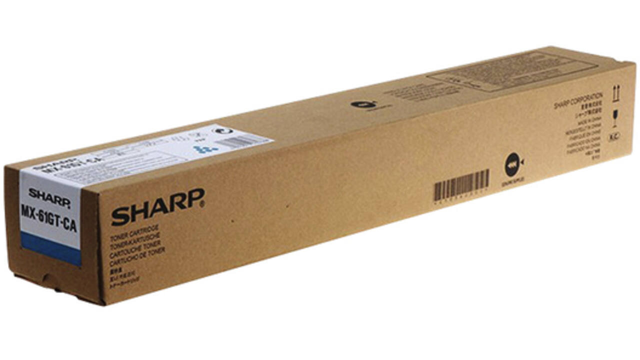Tonercartridge Sharp MX-61GTCA blauw
