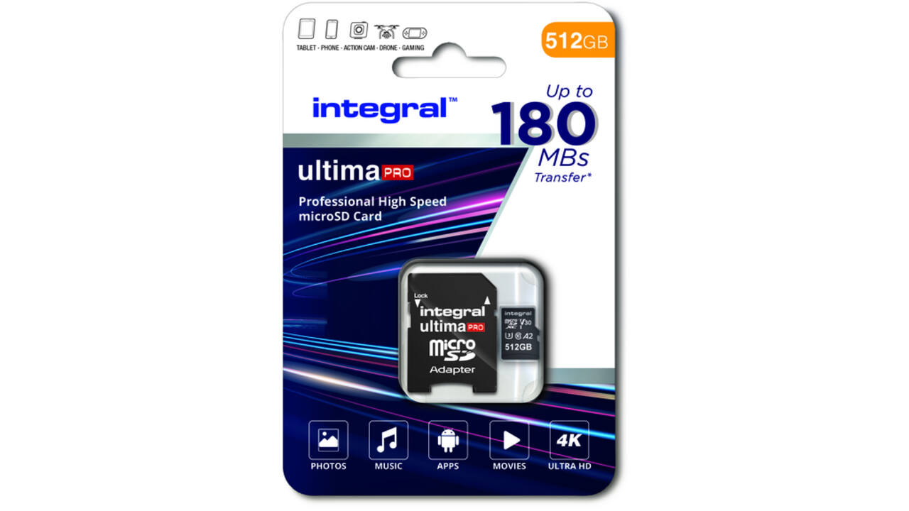 Geheugenkaart Integral microSDXC 512GB