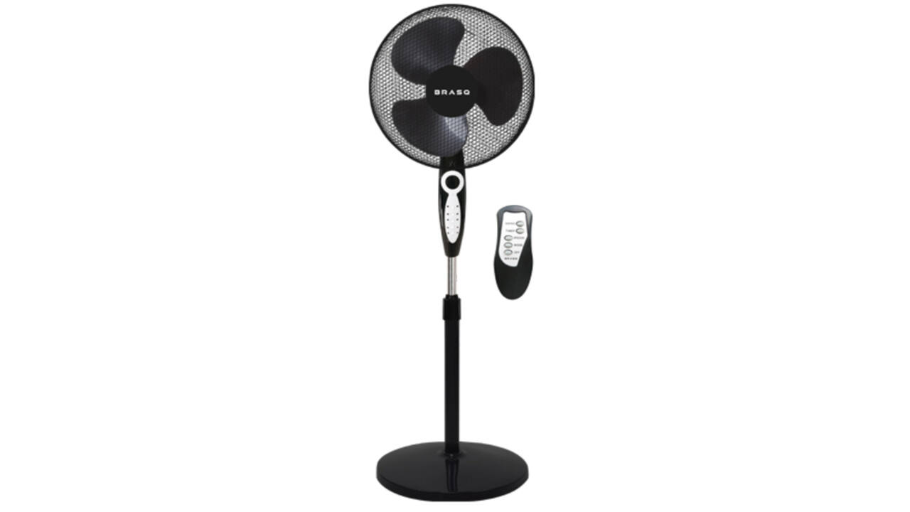 Statiefventilator BRASQ met remote Ø 40cm zwart