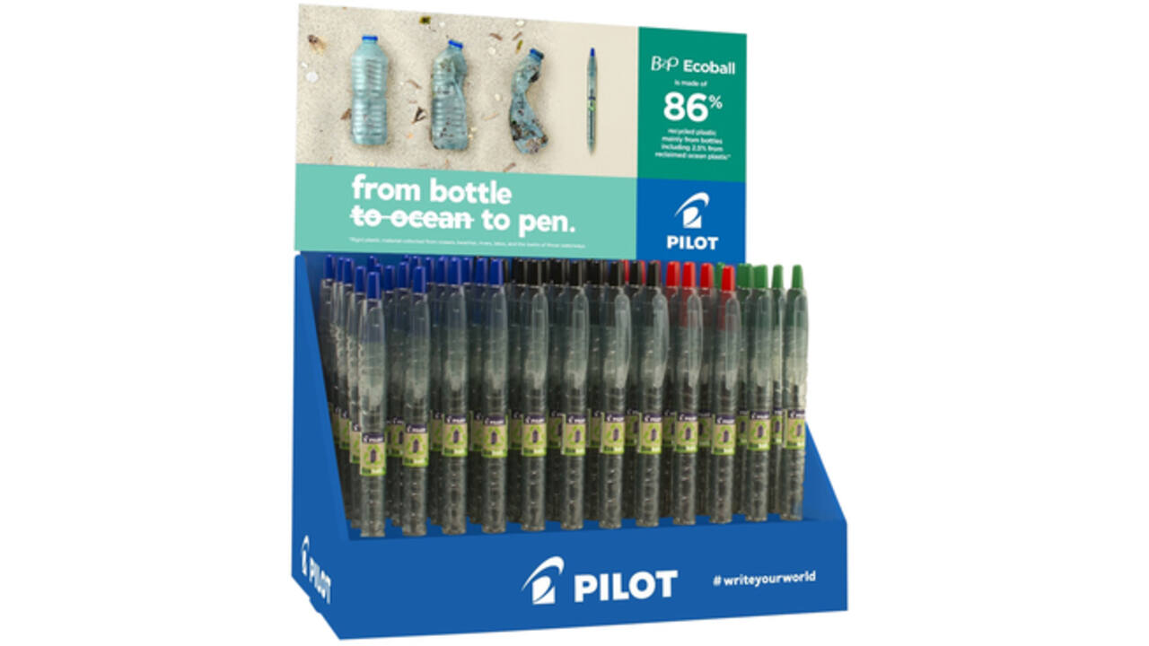 Balpen PILOT Begreen B2P EcoBall medium assorti