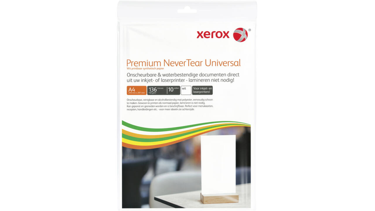 Nevertear Xerox Premium Universal A4 polyester 136micron wit 10vel