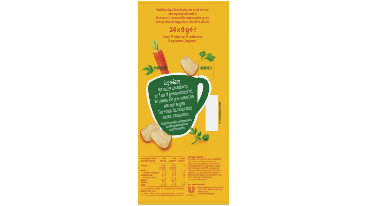 Cup-a-Soup Unox kip 140ml