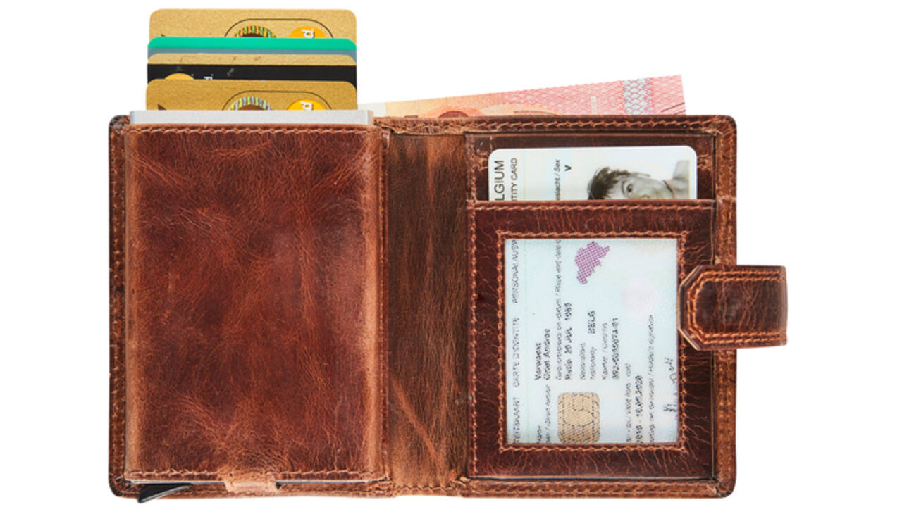 Kaarthouder Maverick The Original super compact RFID leer bruin