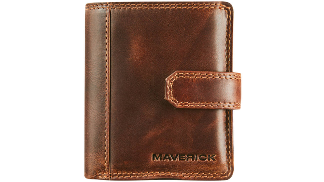 Kaarthouder Maverick The Original compact RFID leer bruin