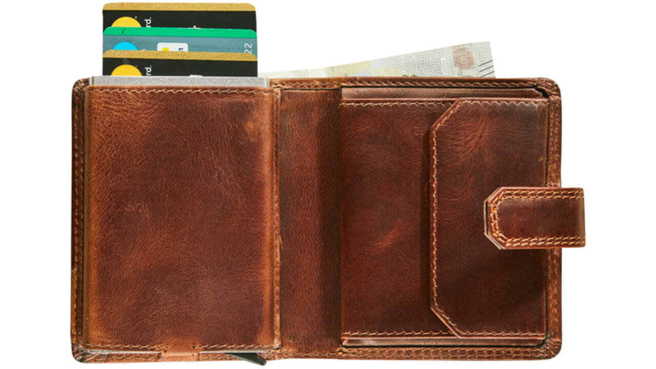 Kaarthouder Maverick The Original compact RFID leer bruin