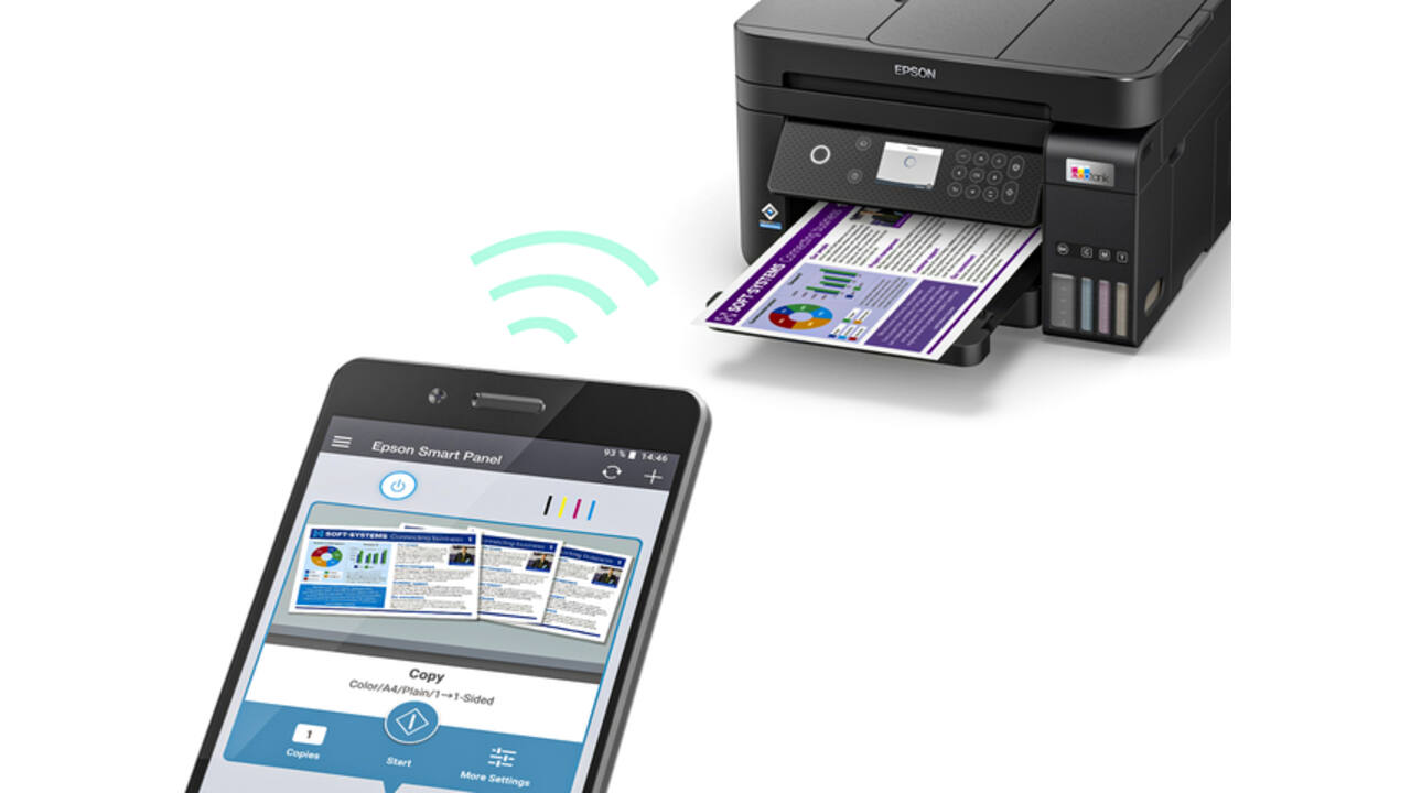 Multifunctional inktjet printer Epson Ecotank ET-3850