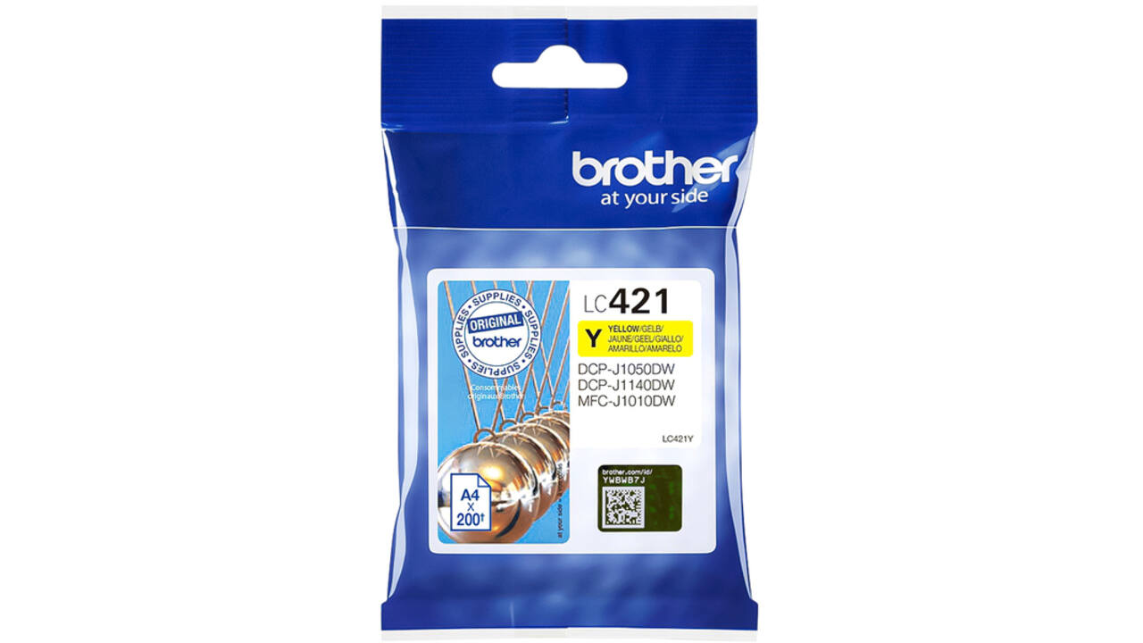 Inktcartridge Brother LC-421Y geel