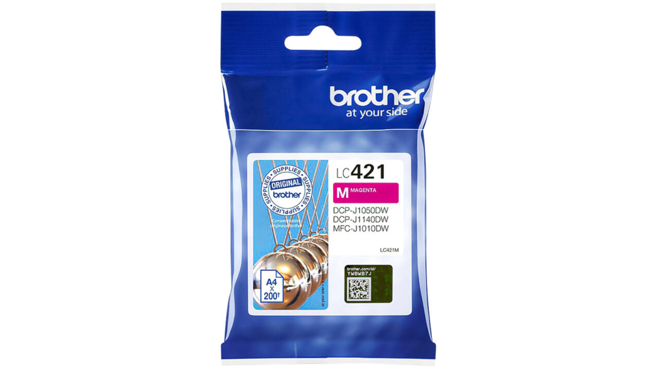Inktcartridge Brother LC-421M rood