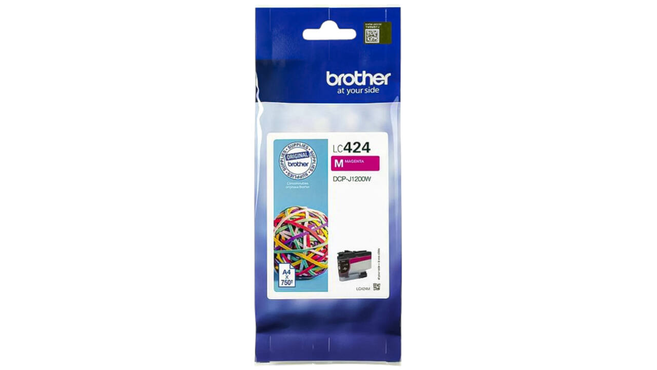 Inktcartridge Brother LC-424M rood